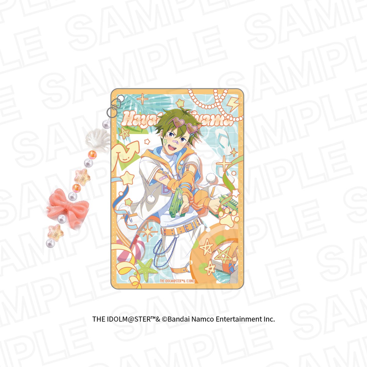 Leface The Idolm@ster Side M Summer Splash! Layered Acrylic Block with Bead Charm Hayato Akiyama (Anime Toy) imagen 2