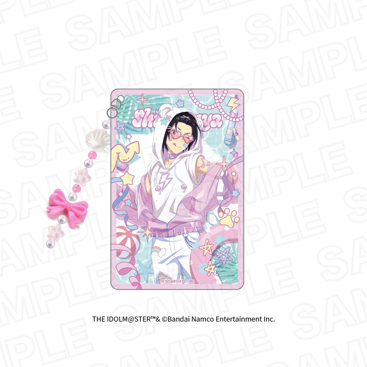 Leface The Idolm@ster Side M Summer Splash! Layered Acrylic Block with Bead Charm Shiki Iseya (Anime Toy) imagen 2