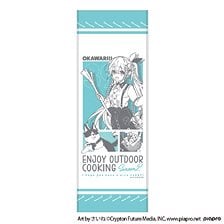Slow Curve Hatsune Miku OUTDOOR COOKING OKAWARI!! Face Towel (Anime Toy)