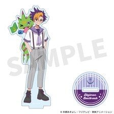 M`s Factory DIGIMON BEATBREAK Acrylic Stand Tomoro &amp; Gekkomon (Marine Look ver) (Anime Toy) image 1
