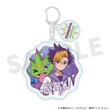 M`s Factory DIGIMON BEATBREAK Acrylic Keychain with Charm Tomoro &amp; Gekkomon (Marine Look ver) (Anime Toy) image 1