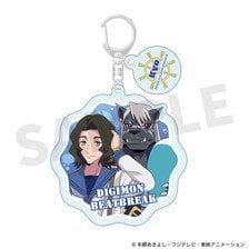 M`s Factory DIGIMON BEATBREAK Acrylic Keychain with Charm Kyo &amp; Murasamemon (Marine Look ver) (Anime Toy)