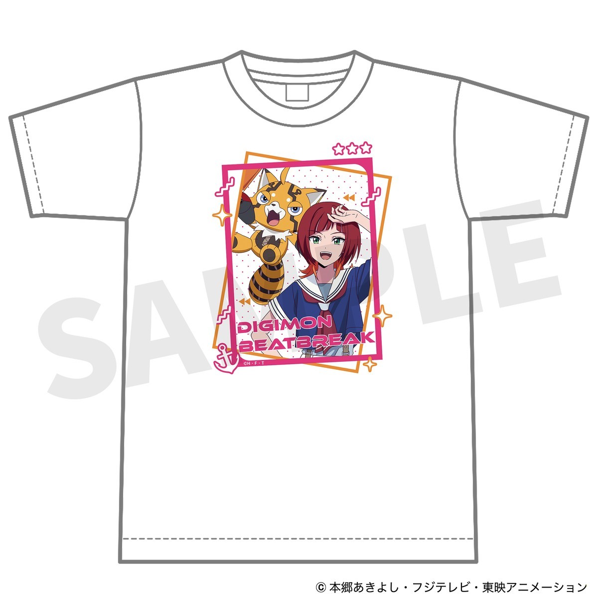 M`s Factory DIGIMON BEATBREAK T-shirt Reina &amp; Pristimon (Marine Look ver) L (Anime Toy) imagen 2