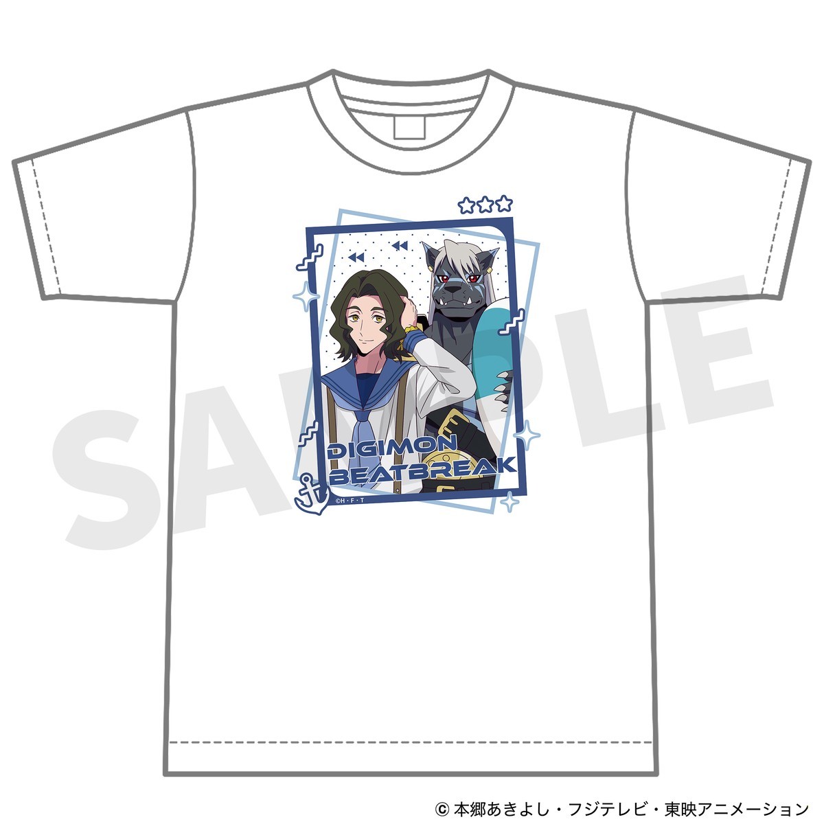 M`s Factory DIGIMON BEATBREAK T-shirt Kyo &amp; Murasamemon (Marine Look ver) M (Anime Toy) imagen 2