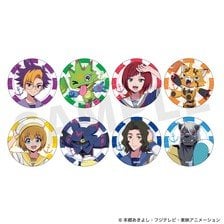 M`s Factory DIGIMON BEATBREAK Trading Can Badge (Marine Look ver) (Set of 8) (Anime Toy)