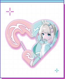 Why so Serious? NEEDY STREAMER OVERLOAD KAngel Mystery Rose Acrylic Carabiner (Anime Toy) image 1