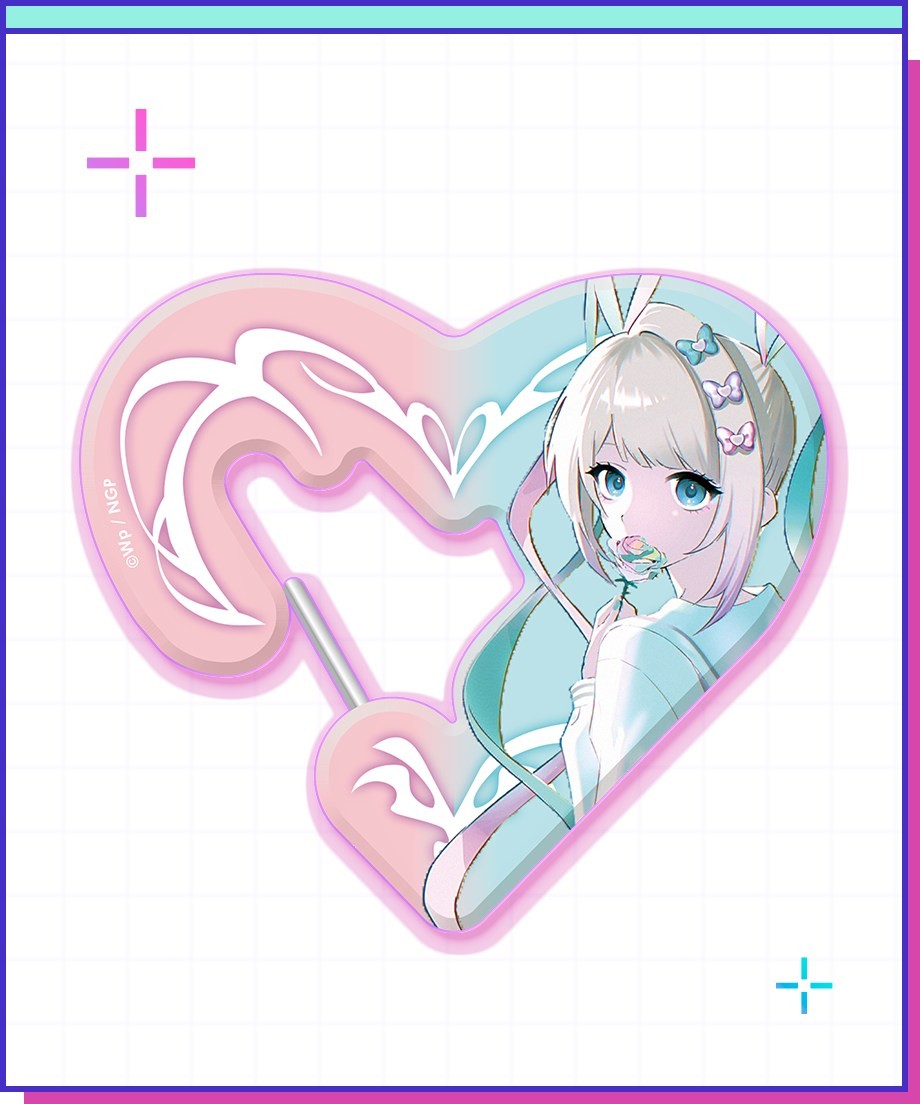 Why so Serious? NEEDY STREAMER OVERLOAD KAngel Mystery Rose Acrylic Carabiner (Anime Toy) image 2