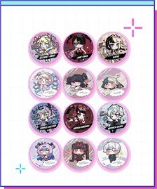 Why so Serious? NEEDY STREAMER OVERLOAD NEEDY GIRL Trading Can Badge (Gira &amp; Mochi ver.) (Set of 12) (Anime Toy)