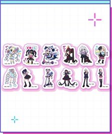 Why so Serious? NEEDY STREAMER OVERLOAD NEEDY GIRL Flake Sticker (Waki &amp; Kanikama ver.) (Anime Toy)
