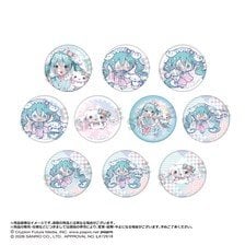 Anicraft Hatsune Miku x Cinnamoroll Yumezakura ver. Trading Washi-style Can Badge (Set of 10) (Anime Toy) รูปภาพ 1