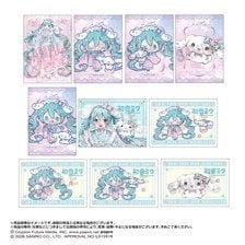 Anicraft Hatsune Miku x Cinnamoroll Yumezakura ver. Bromide Set (Anime Toy)