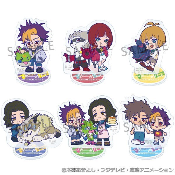 MegaHouse Acrylic Stand Buddy Collection DIGIMON BEATBREAK (Set of 6) (Anime Toy) image 2