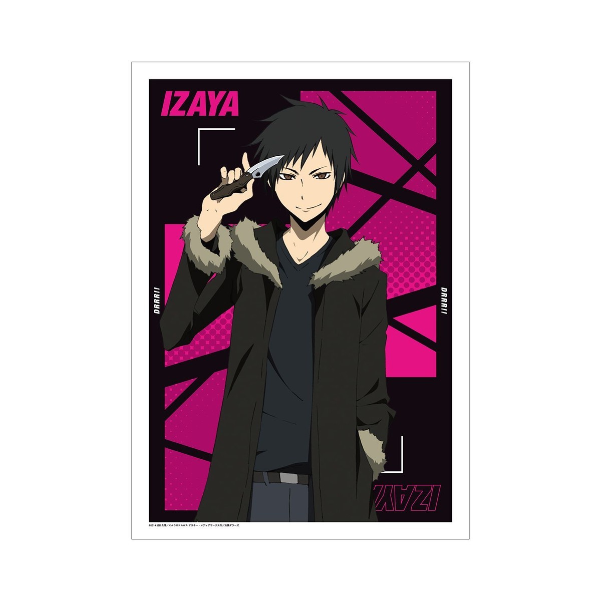 arma bianca Durarara!!x2 Izaya Orihara A3 Mat Processing Poster (Anime Toy) รูปภาพ 2