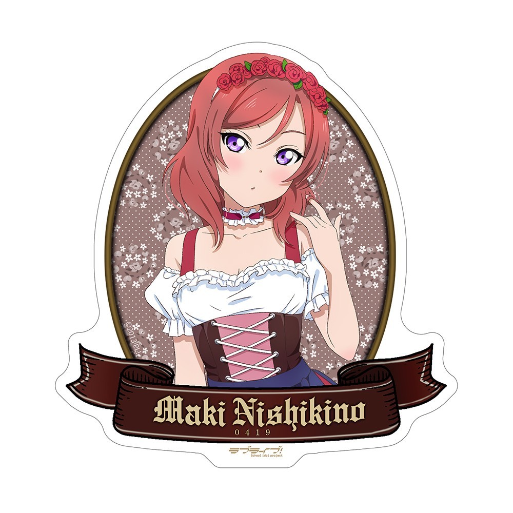 Cospa Love Live! Newly Drawn Maki Nishikino Outdoor Sticker Dirndl Ver. (Anime Toy) imagen 3