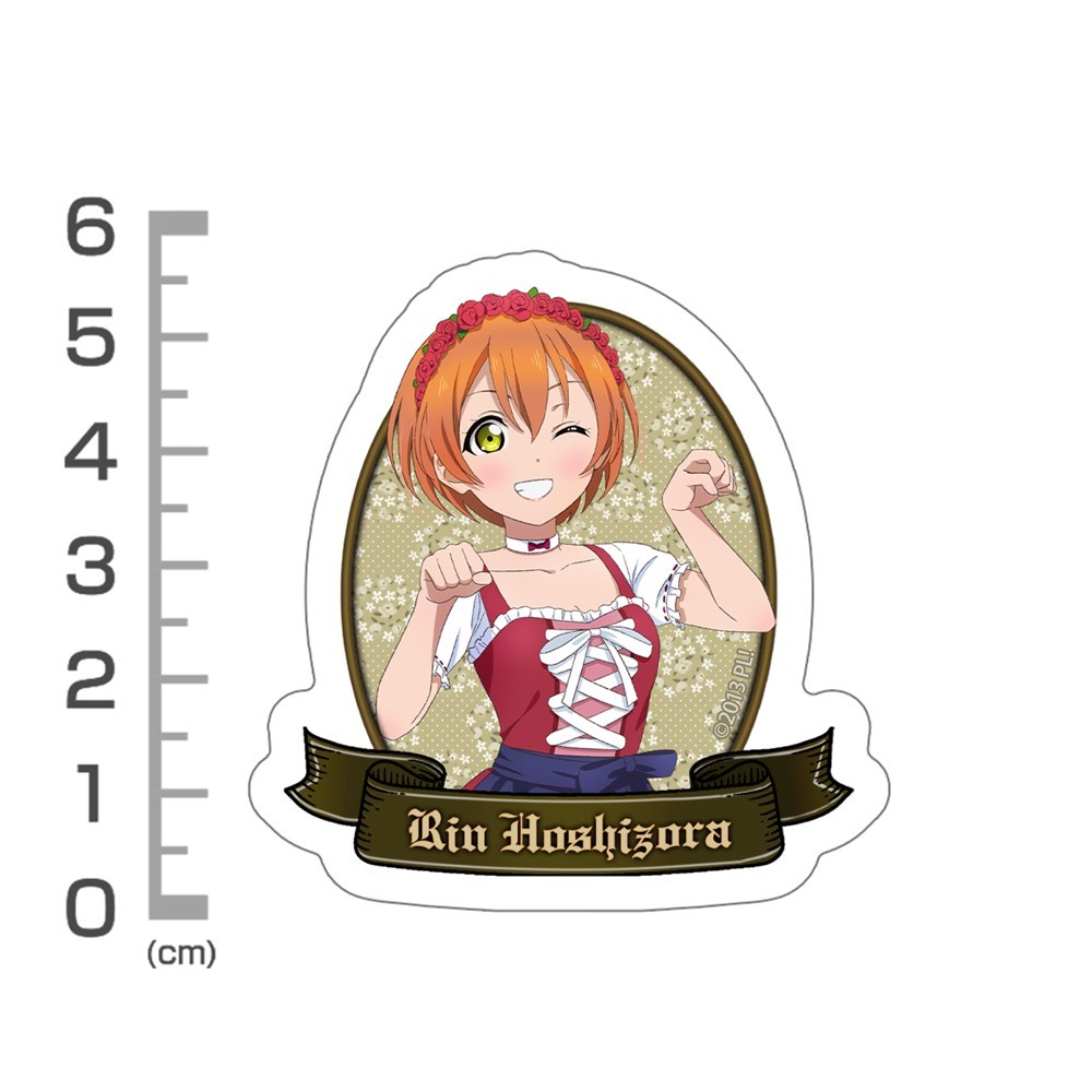 Cospa Love Live! Newly Drawn Rin Hoshizora Mini Sticker Set Dirndl Ver. รูปภาพ 4