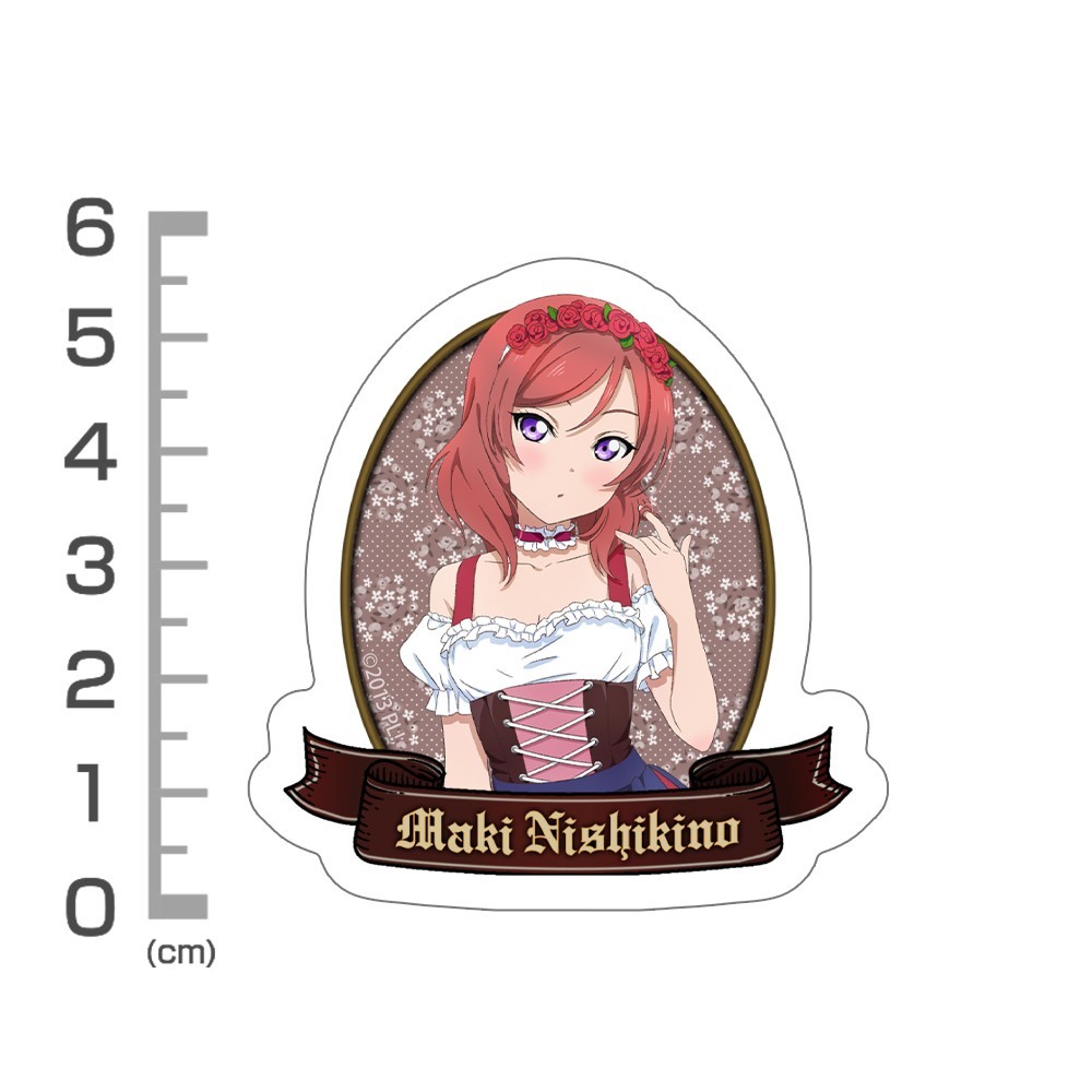 Cospa Love Live! Newly Drawn Maki Nishikino Mini Sticker Set Dirndl Ver. Bild 4