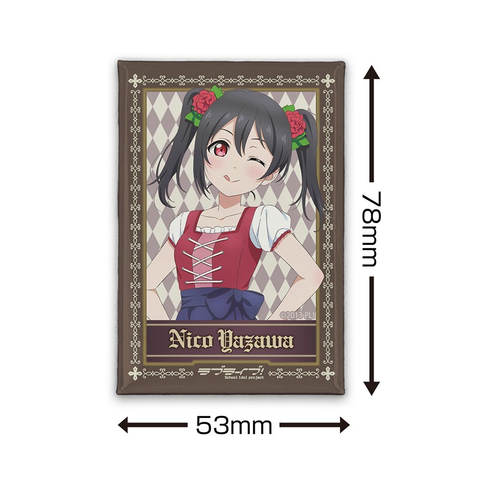 Cospa Love Live! Newly Drawn Nico Yazawa Square Can Badge Dirndl Ver. (Anime Toy) hình ảnh 3
