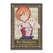 Cospa Love Live! Newly Drawn Rin Hoshizora Square Can Badge Dirndl Ver. (Anime Toy)