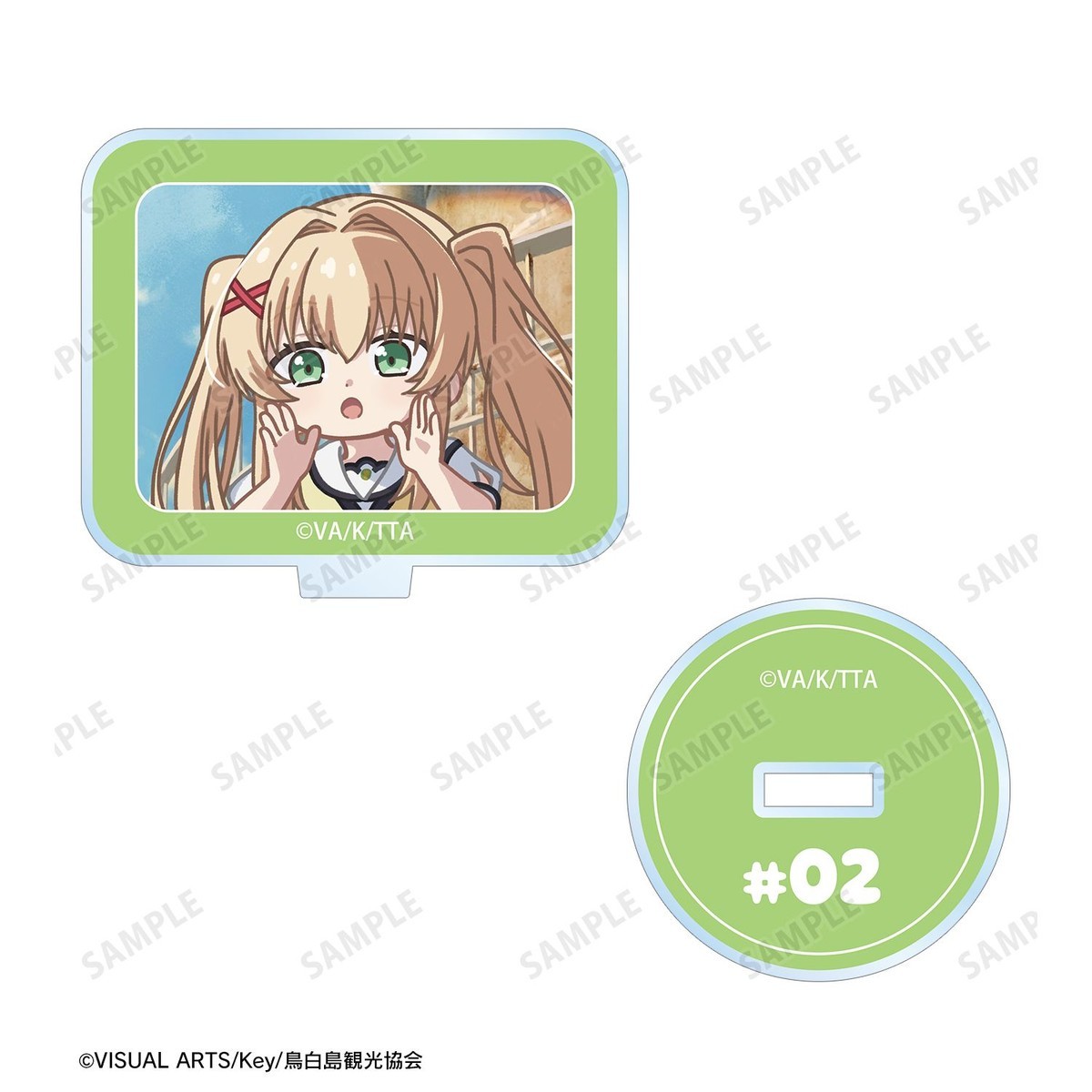 arma bianca Summer Pockets Tsumugi Wenders Yuru-koma Acrylic Stand Multi Badge ver.A รูปภาพ 4