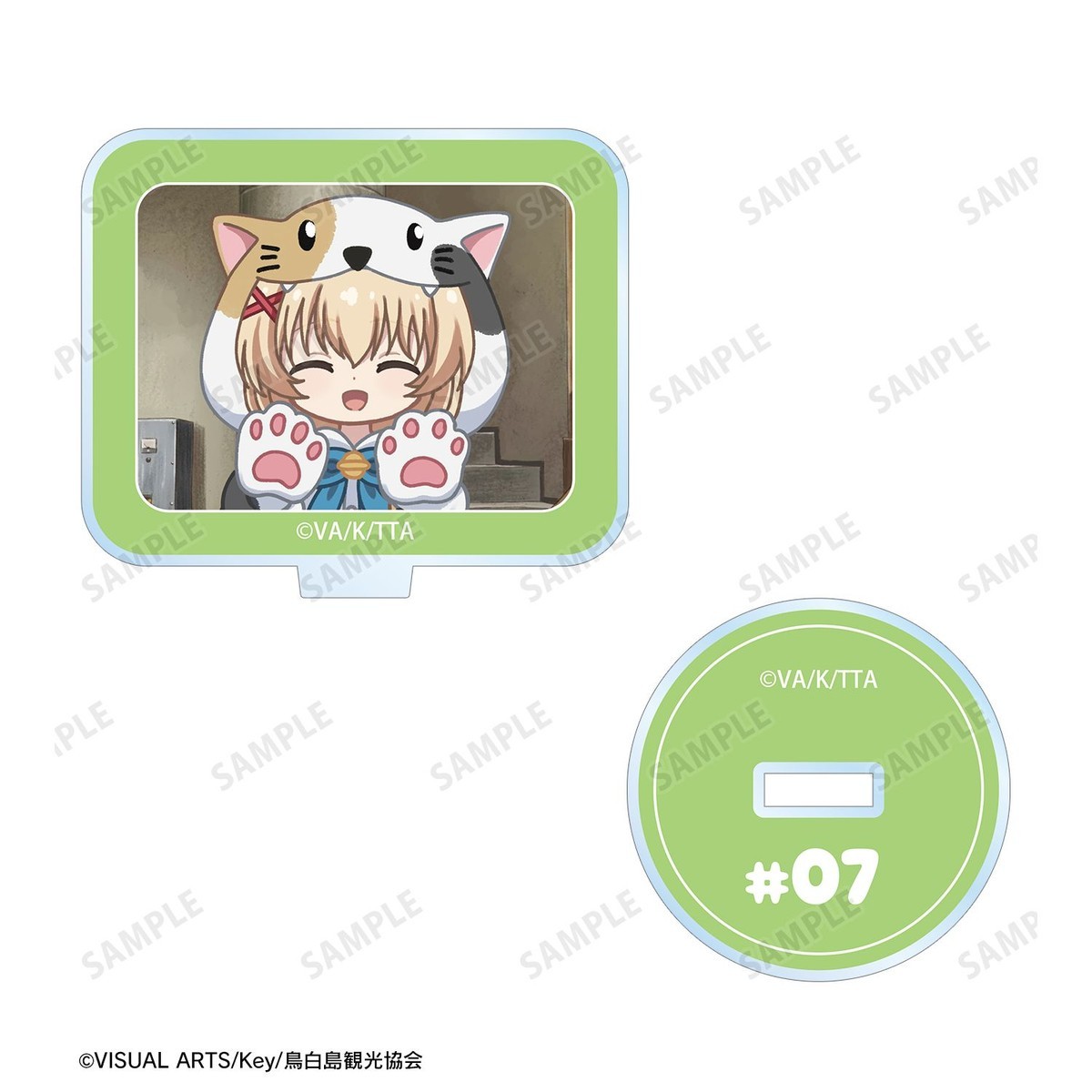 arma bianca Summer Pockets Tsumugi Wenders Yuru-koma Acrylic Stand Multi Badge ver.B รูปภาพ 4