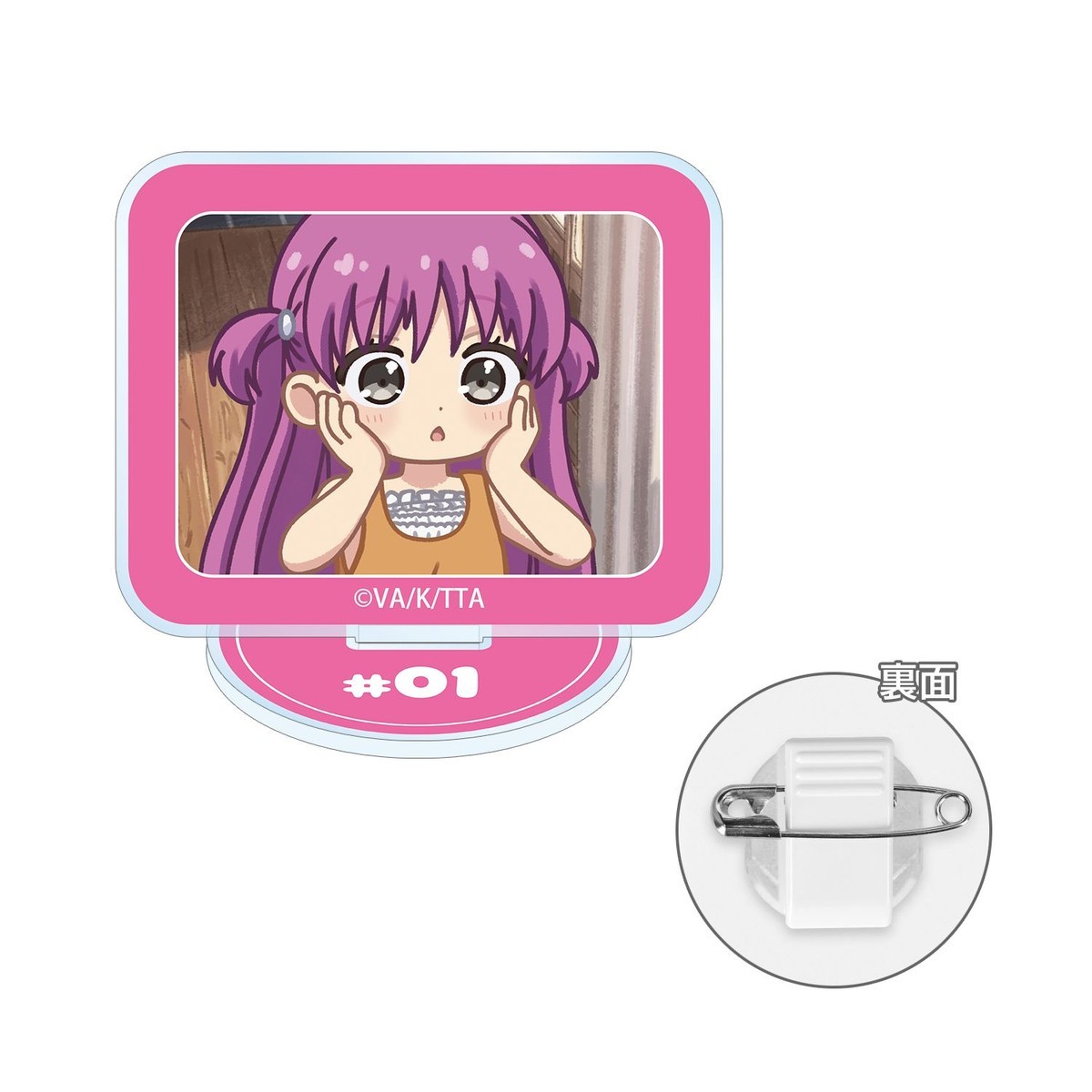 arma bianca Summer Pockets Umi Kato Yuru-koma Acrylic Stand Multi Badge ver.A Bild 2