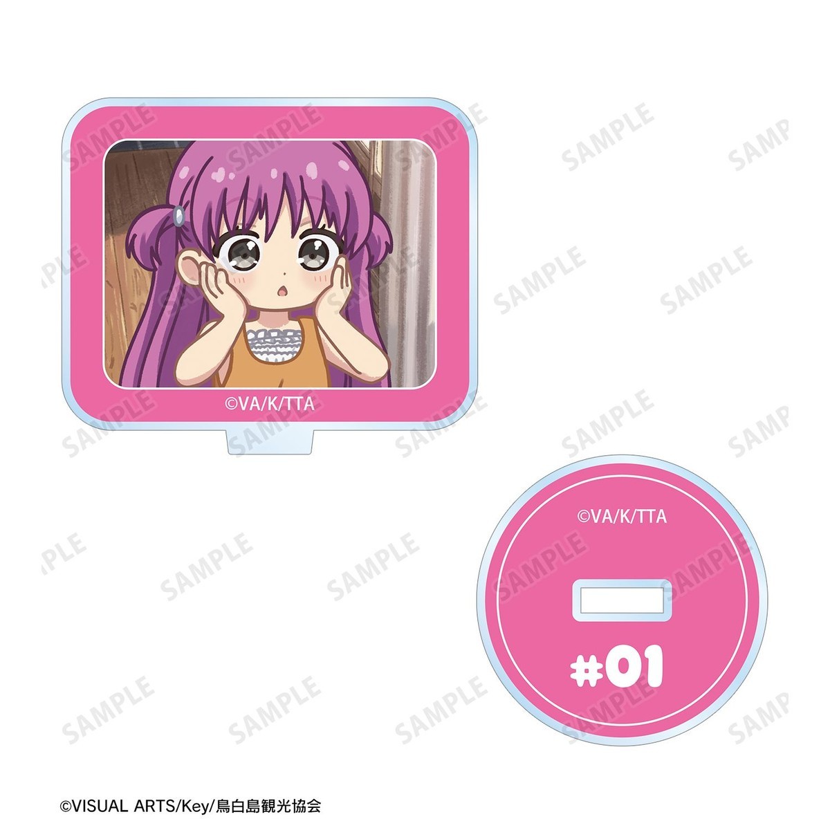 arma bianca Summer Pockets Umi Kato Yuru-koma Acrylic Stand Multi Badge ver.A Bild 4