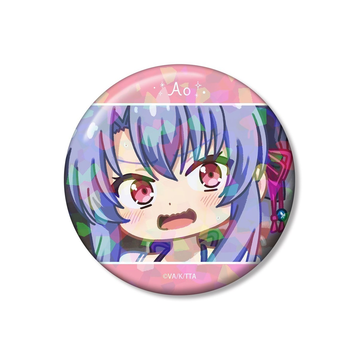arma bianca Summer Pockets Ao Sorakado Yuru-koma 75mm Hologram Can Badge ver.B Bild 2