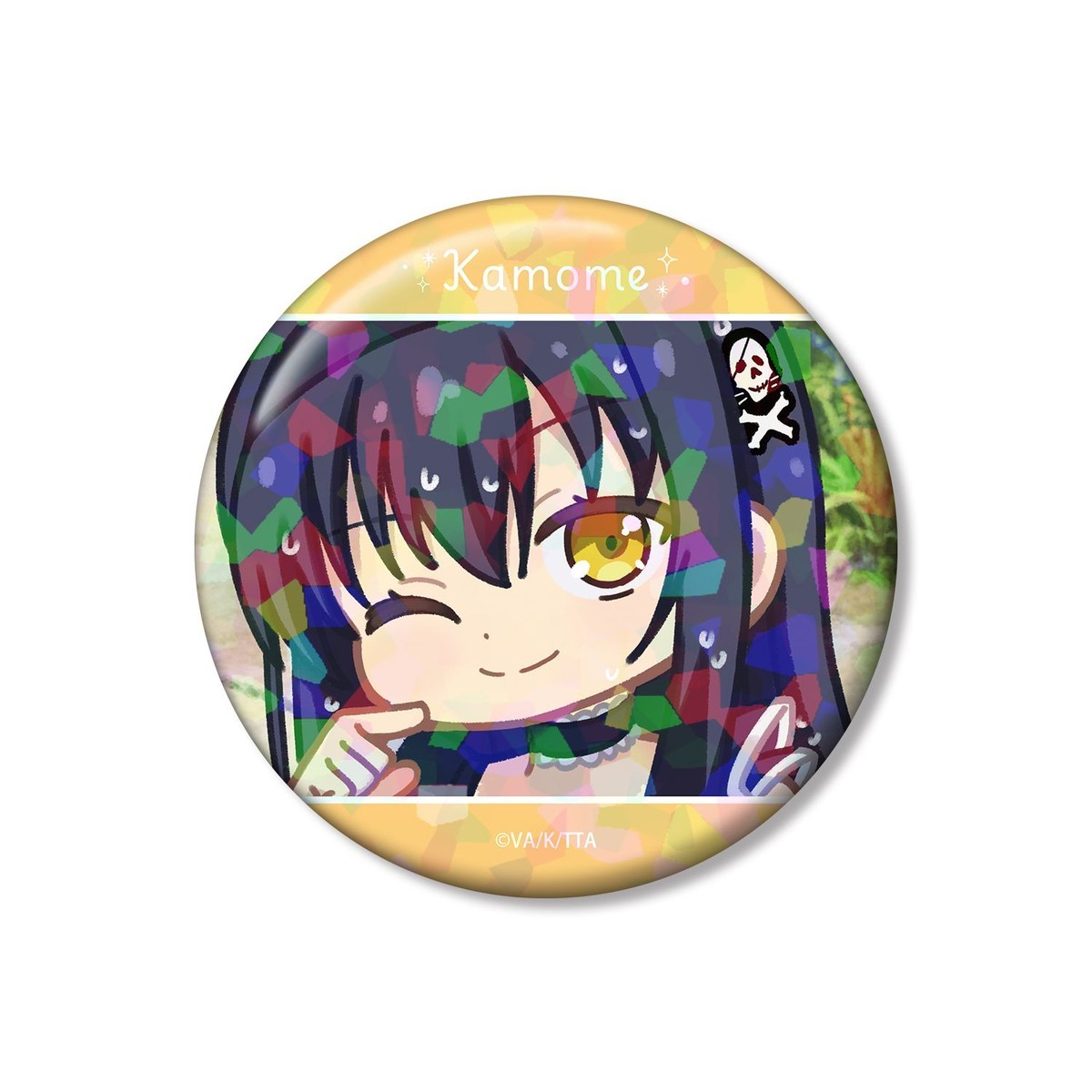 arma bianca Summer Pockets Kamome Kushima Yuru-koma 75mm Hologram Can Badge ver.A Bild 2