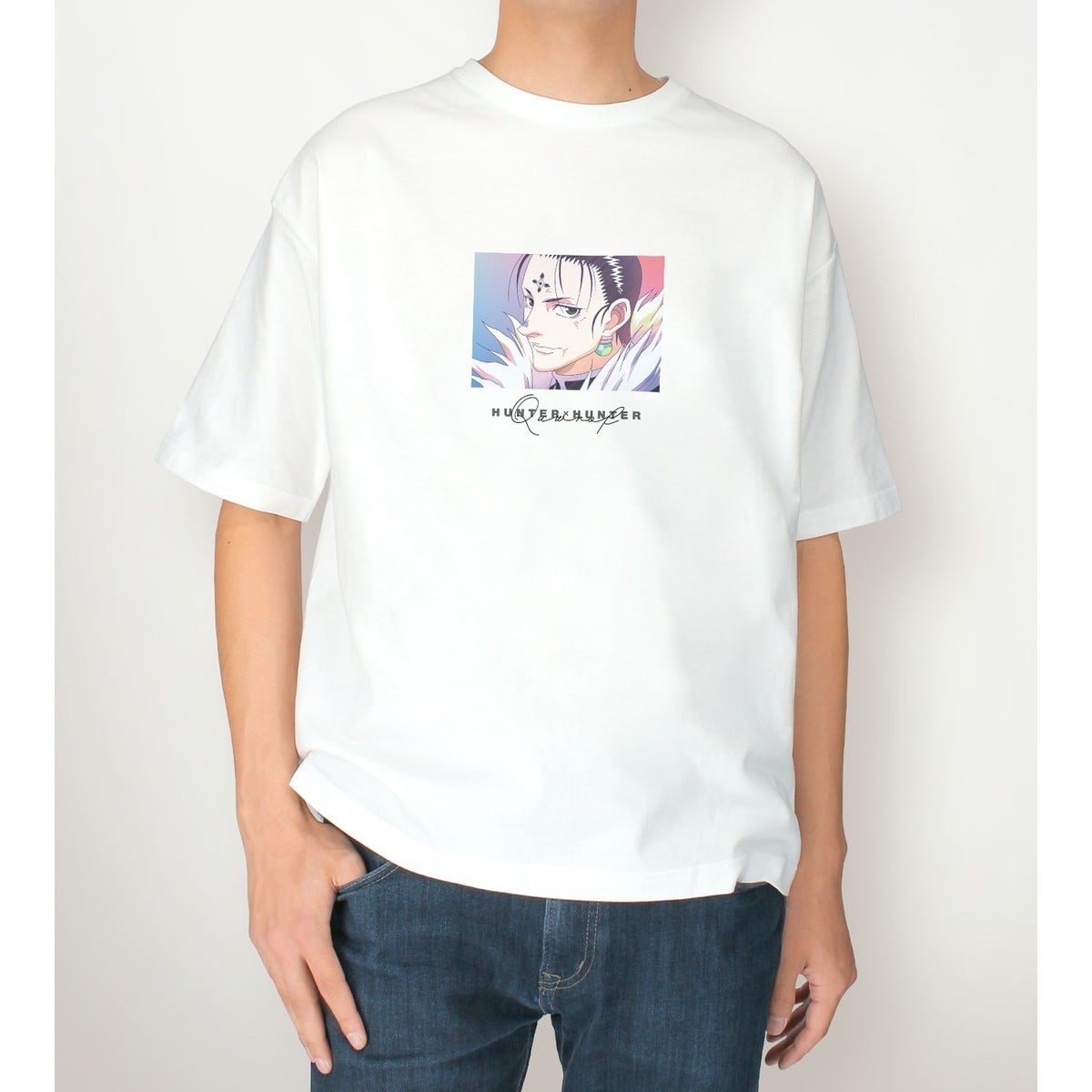 arma bianca Hunter x Hunter Chrollo Ani-Art clear label BIG Silhouette T-Shirt Unisex (Size /M) รูปภาพ 5