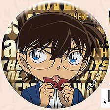 Detective Conan Metallic Can Badge vol.4 (Conan Edogawa) (Anime Toy)