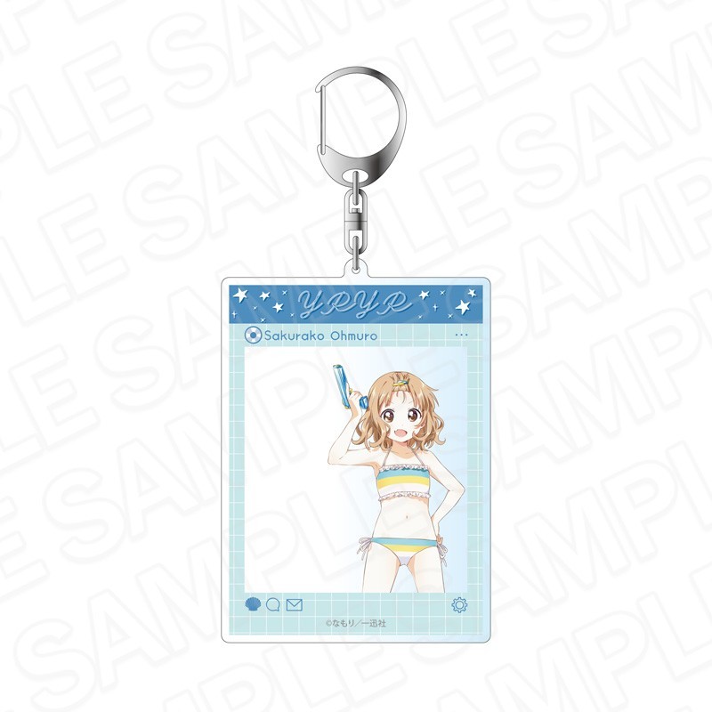 Contents Seed YuruYuri SNS-Style Acrylic Keychain Sakurako Ohmuro Swimsuit ver. รูปภาพ 2