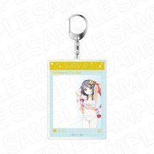 Contents Seed YuruYuri SNS-Style Acrylic Keychain Himawari Furutani Swimsuit ver. รูปภาพ 1
