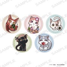 i-rights,LLC The Cat and the Dragon Trading Hologram Can Badge (Set of 5) รูปภาพ 1