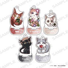 i-rights,LLC The Cat and the Dragon Trading Acrylic Stand Keychain (Set of 5)