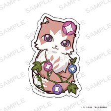 i-rights,LLC The Cat and the Dragon Die-Cut Sticker [Mini Character Mama-nyan]