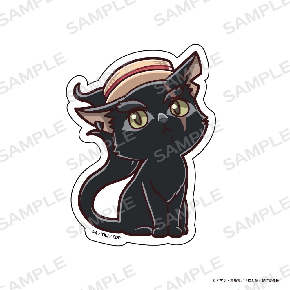 i-rights,LLC The Cat and the Dragon Die-Cut Sticker [Mini Character Kurobane] รูปภาพ 2
