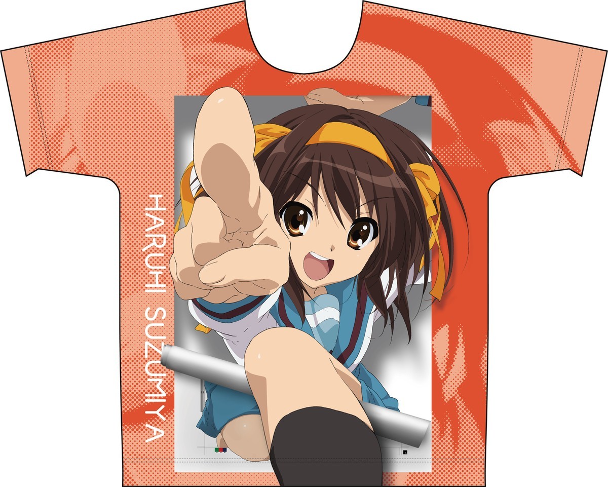 M`s Factory The Melancholy of Haruhi Suzumiya Full Graphic T-Shirt Haruhi Suzumiya XL รูปภาพ 2