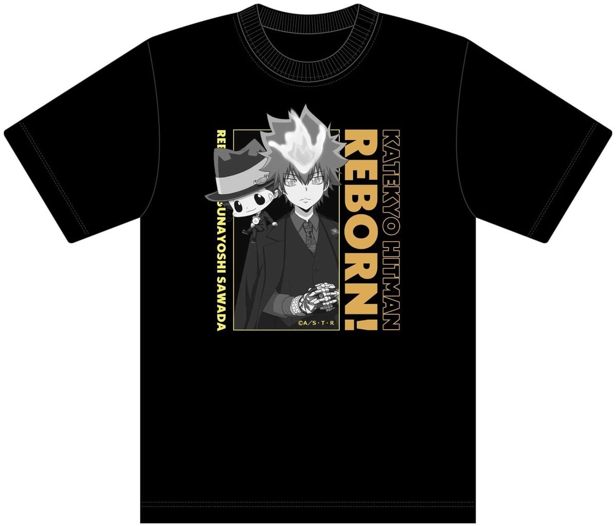 M`s Factory TV Anime [Katekyo Hitman Reborn!] [Newly Drawn] T Shirt Tsunayoshi Sawada &amp; Reborn (Counter Chair) L Bild 2