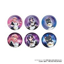 Paluc The Classroom of a Black Cat and a Witch Trading Round Can Badge (Set of 6)