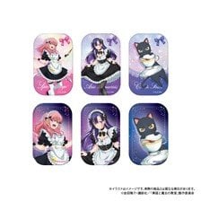 Paluc The Classroom of a Black Cat and a Witch Trading Rectangular Can Badge (Set of 6) Bild 1