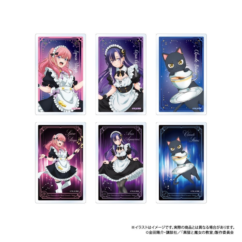 Paluc The Classroom of a Black Cat and a Witch Trading Acrylic Card (Set of 6) รูปภาพ 2