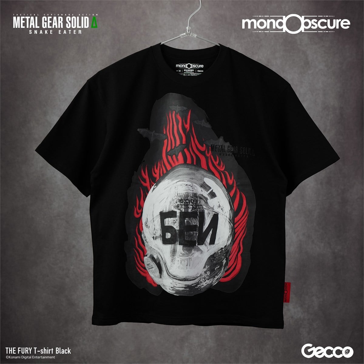 Gecco METAL GEAR SOLID delta: SNAKE EATER The Fury Big Silhouette T-shirt (Black) XL รูปภาพ 4