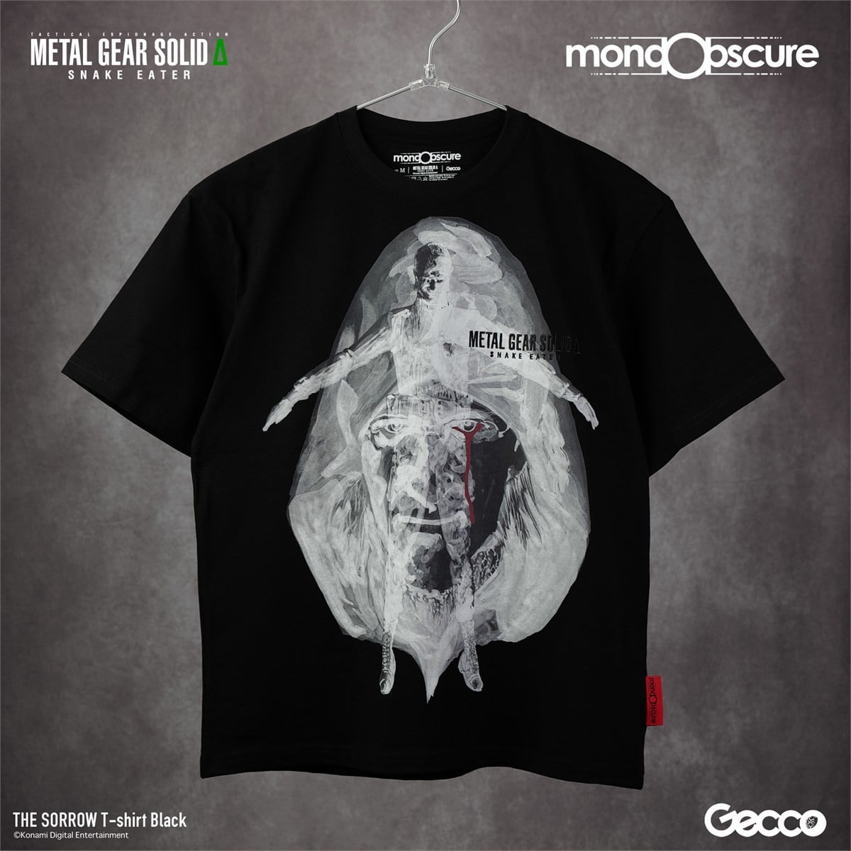 Gecco METAL GEAR SOLID delta: SNAKE EATER The Sorrow Big Silhouette T-shirt (Black) L รูปภาพ 4