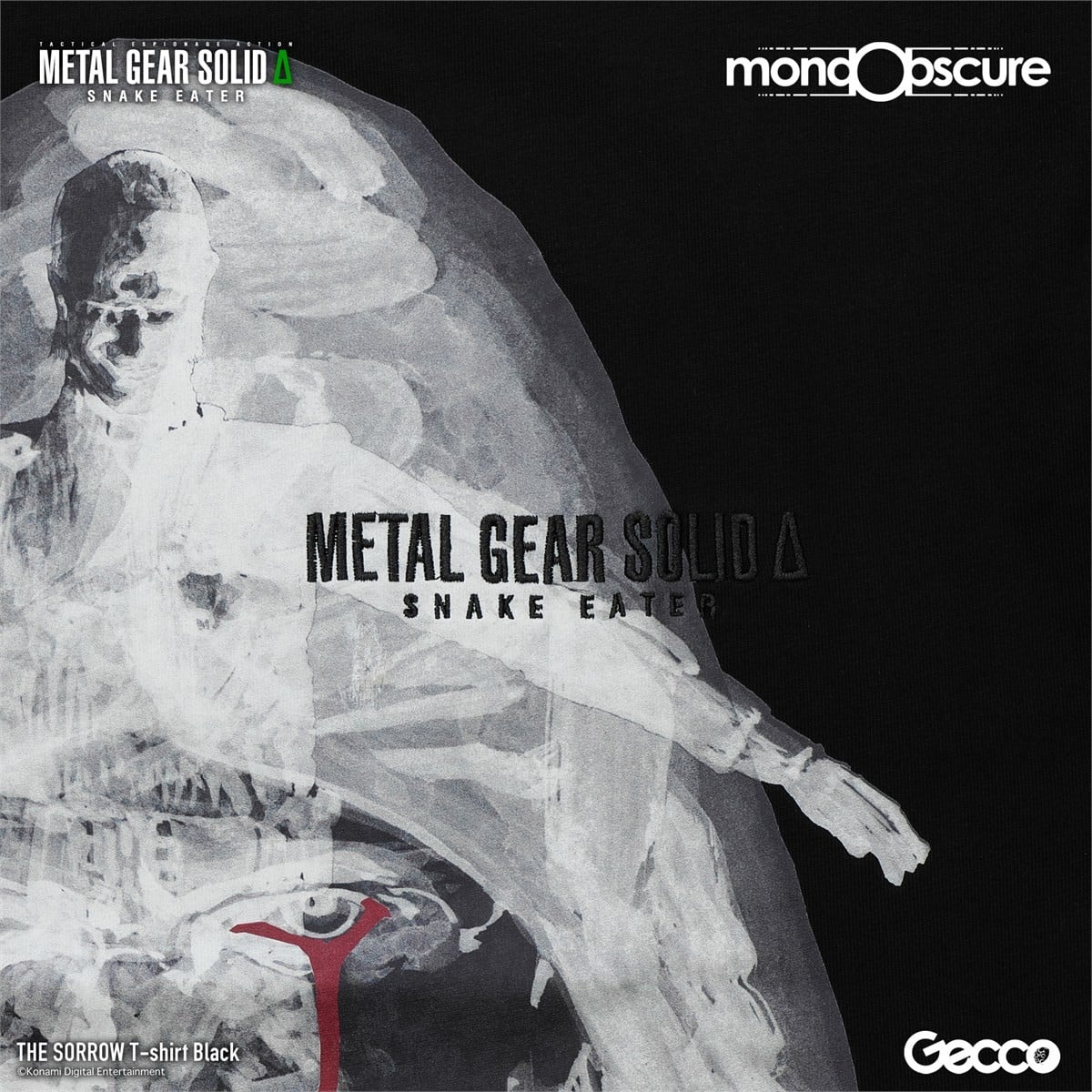 Gecco METAL GEAR SOLID delta: SNAKE EATER The Sorrow Big Silhouette T-shirt (Black) XL Bild 3