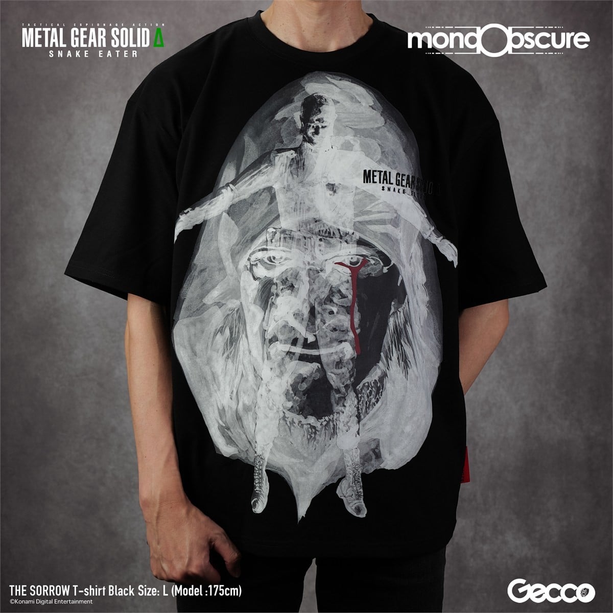 Gecco METAL GEAR SOLID delta: SNAKE EATER The Sorrow Big Silhouette T-shirt (Black) XL Bild 6