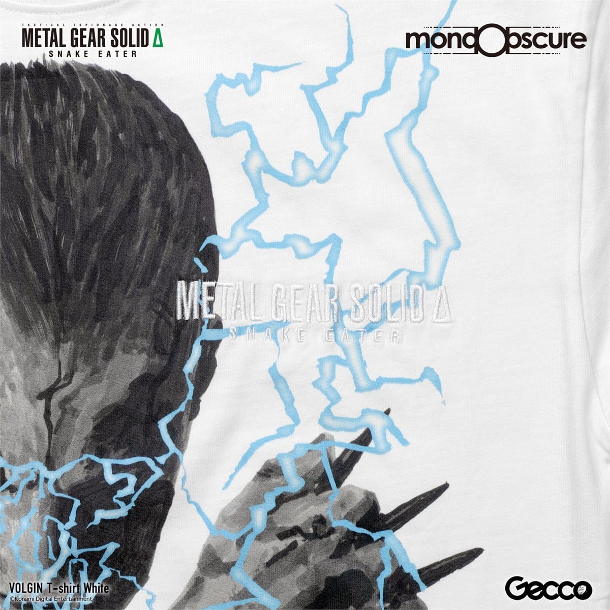 Gecco METAL GEAR SOLID delta: SNAKE EATER Volgin Big Silhouette T-shirt (White) L รูปภาพ 3