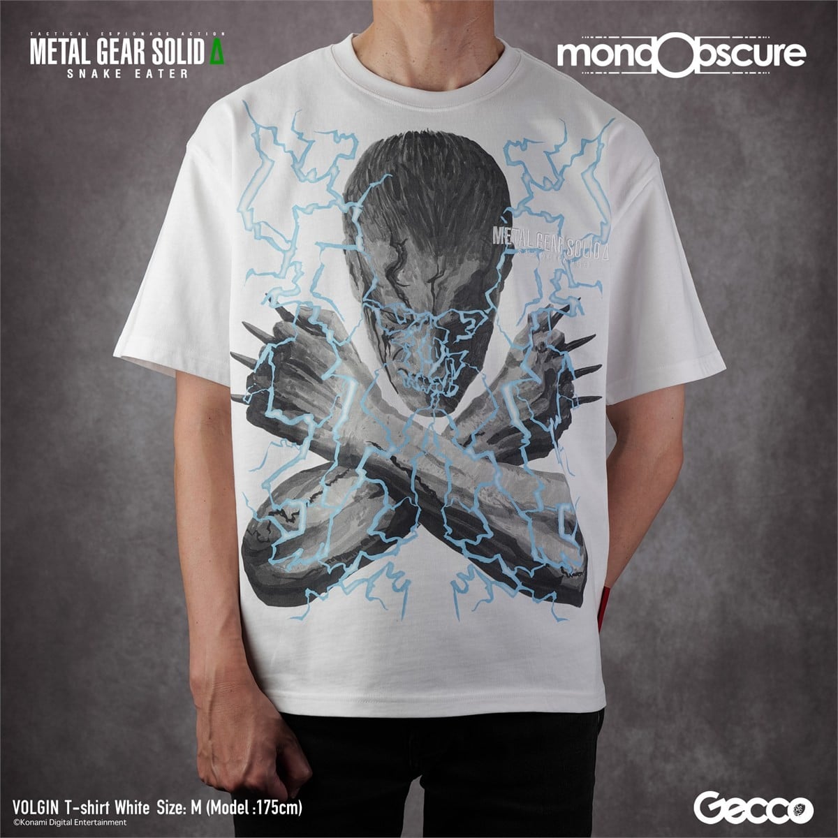 Gecco METAL GEAR SOLID delta: SNAKE EATER Volgin Big Silhouette T-shirt (White) XL รูปภาพ 6