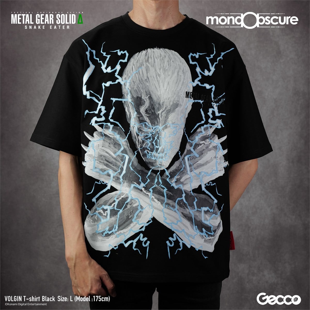 Gecco METAL GEAR SOLID delta: SNAKE EATER Volgin Big Silhouette T-shirt (Black) L รูปภาพ 6