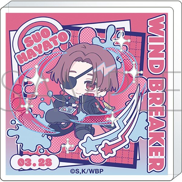 Movic Wind Breaker Korotto Acrylic Figure / Hayato Suou Pastel Pop รูปภาพ 2