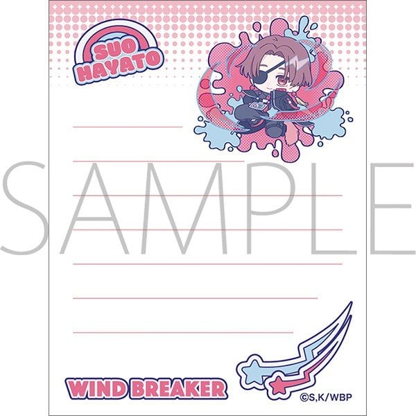 Movic Wind Breaker Book Type Memo / Hayato Suou Pastel Pop รูปภาพ 3